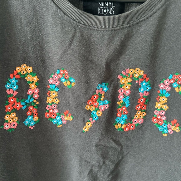 AC/DC Floral Graphic Sweatshirt - Picture 2 of 2
